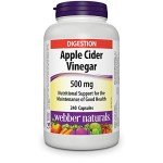 Webber Naturals Apple Cider Vinegar 500 mg, 240 Caps