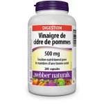 Webber Naturals Apple Cider Vinegar 500 mg, 240 Caps