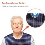 Reusable Waterproof Adult Eating Bib - Dark Blue