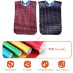 Reusable Waterproof Adult Eating Bib - Dark Blue