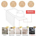 Bamboo Couch Arm Tray with 360° Cup Holder