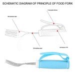 360° Rotatable Easy Grip Eating Fork for Seniors