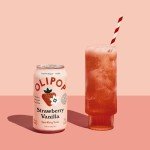 OLIPOP Strawberry Vanilla Sparkling Tonic - 4-Pack