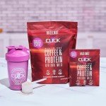 CLICK Hazelnut Protein & Coffee Drink Mix Packets