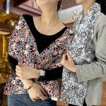 Elderly Adult Bib for Mealtime Protection (Blue)