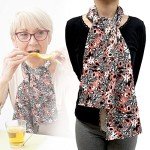Adult Bib for Elderly Dining - Orange Color