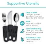 Vive Adaptive Utensil Set for Easy Grip