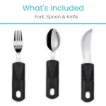 Vive Adaptive Utensil Set for Easy Grip