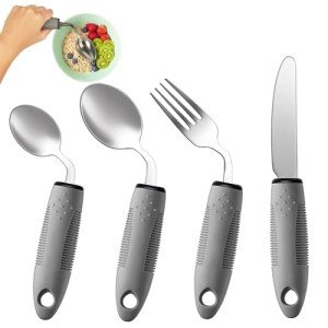 Adaptive Utensils Set for Seniors and Arthritis