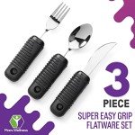 Weighted Utensils Set for Easier Eating - 3 Pieces