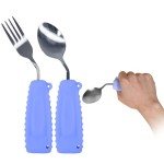Adaptive Angled Spoon and Fork Set for Tremors