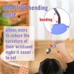 Adaptive Angled Spoon and Fork Set for Tremors