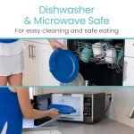 Vive Spill-Proof Scoop Plate Set for Seniors