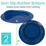 Vive Spill-Proof Scoop Plate Set for Seniors