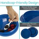 Vive Spill-Proof Scoop Plate Set for Seniors