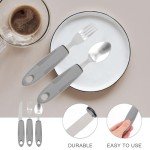 Adaptive Utensils Set for Seniors with Built-Up Handles