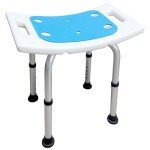 Bcareself Narrow Bathtub Shower Seat for Inside Shower Bath Stool with Arms Shower Stool Shower Chairs for Seniors Elderly Disabled Handicap Height Adjustable Tool-Less Assembly 300lbs