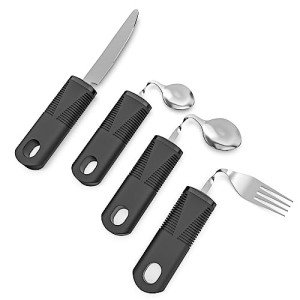 Weighted Adaptive Utensils for Seniors - 4 Pieces