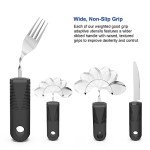 Weighted Adaptive Utensils for Seniors - 4 Pieces