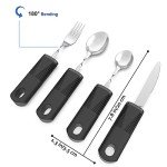 Weighted Adaptive Utensils for Seniors - 4 Pieces
