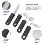 Weighted Adaptive Utensils for Seniors - 4 Pieces