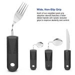 Weighted Adaptive Utensils for Seniors - 4 Pieces
