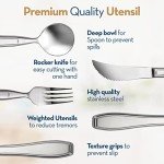 Weighted Utensil Set for Hand Tremors - 4 Pieces