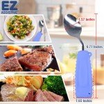 Easy-Grip Weighted Spoon and Fork Set for Tremors