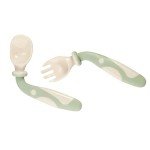PandaEar Soft Baby Feeding Spoon and Fork Set