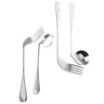 Adaptive Angled Spoon and Fork Set for Seniors
