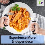 Easy Grip Flatware Set - Fork, Knife, Spoon