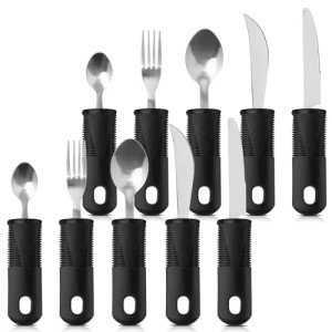 10 Adaptive Silverware Sets with Easy Grip Handles