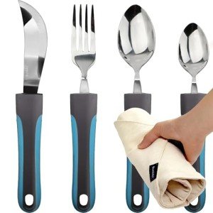 BUNMO Adaptive Weighted Utensils Set for Seniors