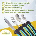 Easy Grip Weighted Utensils Set for Seniors