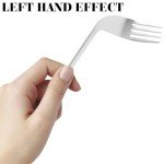 Left-Handed Adaptive Utensils Set for Self-Feeding