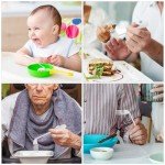 Left-Handed Adaptive Utensils Set for Self-Feeding
