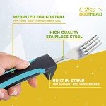 Easy Grip Weighted Utensils Set for Seniors