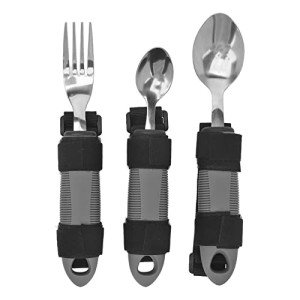 Ergonomic Adaptive Utensils Set for Easy Gripping