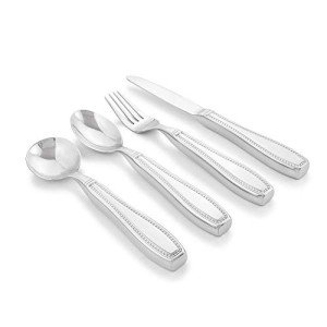 Weighted Stainless Steel Utensil Set for Tremors