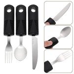 Adaptive Easy Grip Stainless Steel Utensil Set