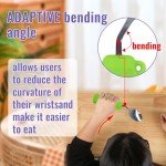 Angled Spoon and Fork Set for Hand Tremors