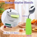 Angled Spoon and Fork Set for Hand Tremors