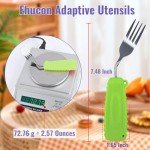 Angled Spoon and Fork Set for Hand Tremors