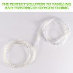 IOOYIFLE Oxygen Tubing Swivel Connector - 10 PCS Cannula Connectors, Avoid Tube Tangles (Male to Male)