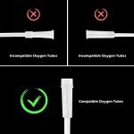 IOOYIFLE Oxygen Tubing Swivel Connector - 10 PCS Cannula Connectors, Avoid Tube Tangles (Male to Male)