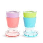 Munchkin Splash Toddler Cups with Training Lids, 4 Pack