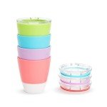 Munchkin Splash Toddler Cups with Training Lids, 4 Pack