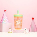 Unicorn Tumbler Set for Kids - 15 oz