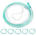 ANSNF Standard Oxygen Nasal Cannula for Adult - 7 ft, Soft Material, Kink Resistant, Lightweight Tubing (5 Pack)
