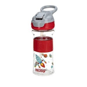 Nuby No-Spill Flip-It Cup for Kids, 12oz. Red